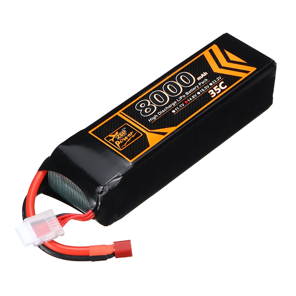 ZOP Power 14.8V 8000mAh 35C 4S LiPo Battery T Deans Plug for RC Drone