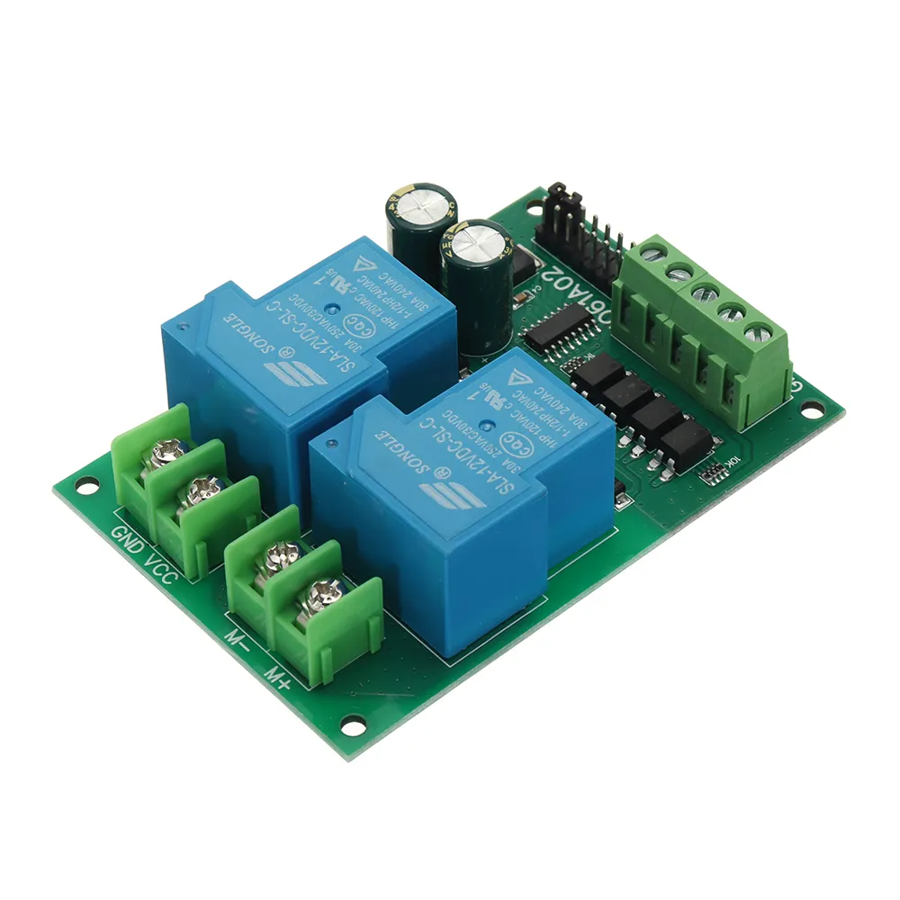 30A 12V 24V DC Motor Controller Relay Board Forward Reverse Control Limit Start Stop Switch for Garage Door Crane Elevator
