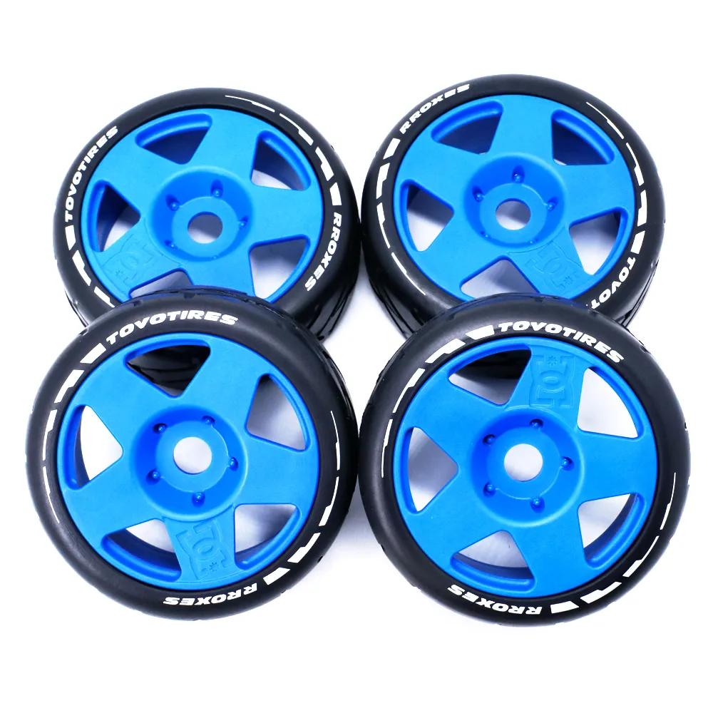 4PCS 1/8 Rally Drift On-Road Tires Wheels 17mm Hex for ARRMA INFRACTION LIMITLESS FELONY F1 ZD RC Car Vehicles Model Parts