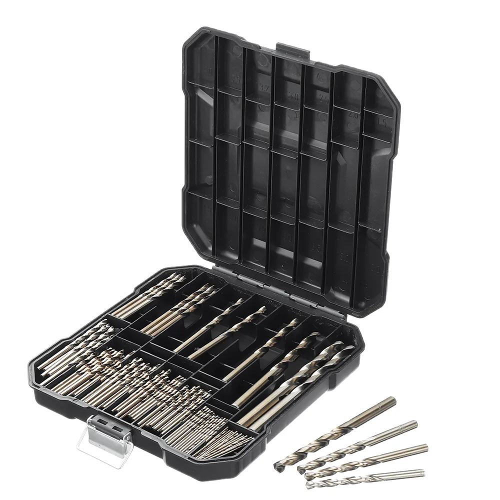 Drillpro 99個 M35 コバルトドリルビットセット 1.5-10mm HSS-Co ジョバー長さツイストドリルビット ステンレススチール 木材 金属 穴あけ用 Drillpro 99個 M35 コバルトドリルビットセット 1.5-10mm HSS-Co ジョバー長さツイストドリルビット ステンレススチール 木材 金属 穴あけ用