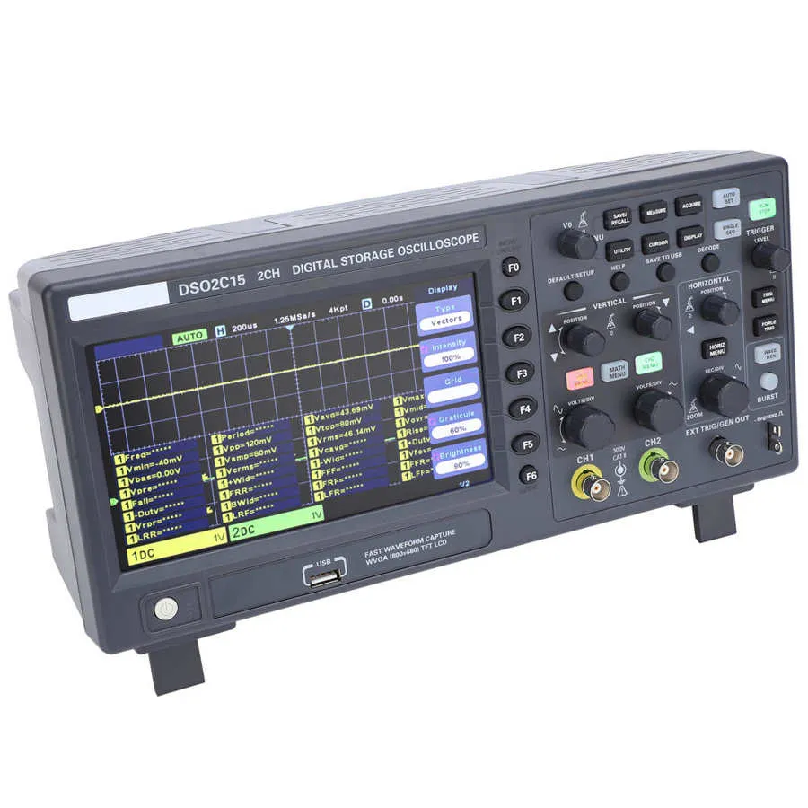 Hantek DSO2C15 150MHz 1GSa/s Sampling Rate Dual-Channel Digital Storage Oscilloscope