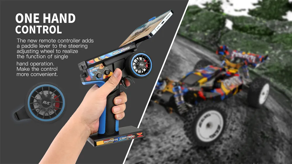 Wltoys 124007 1/12 2.4G 4WD Brushless RC Car 75km/h Off-Road Speed Racing Vehicles Models RTR Toys