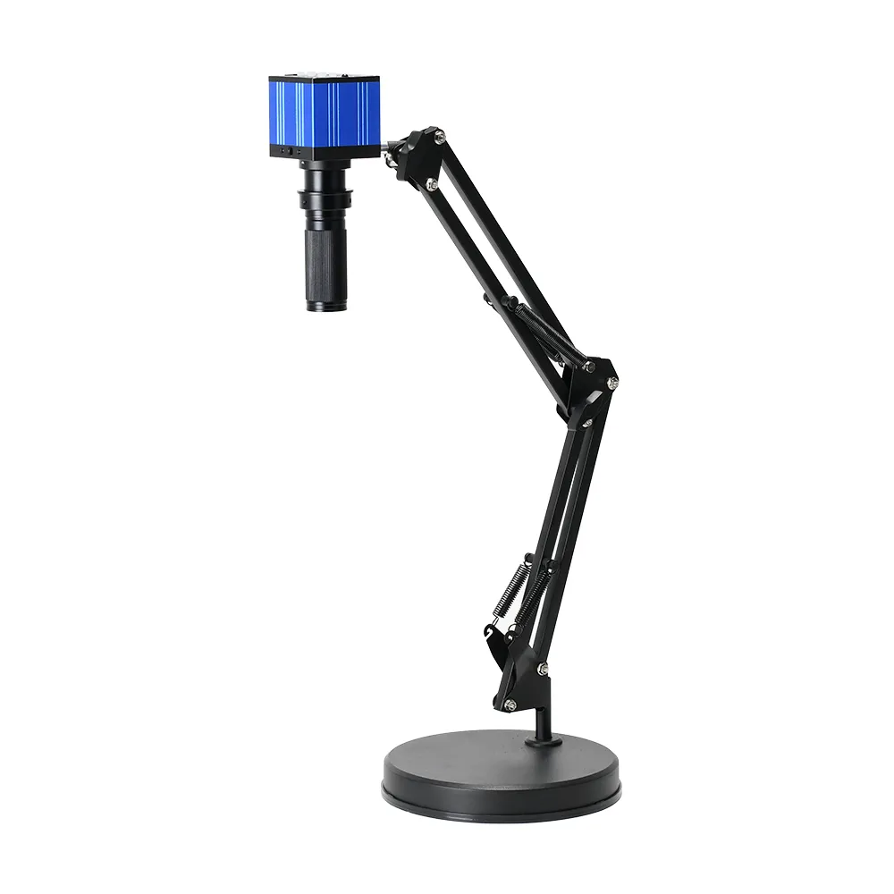 HAYEAR 51MP 1080P 2K HDMI USB Industrial Video Microscope Camera Big Visual Field Manual IRIS 120X Zoom Lens for PCB Soldering Repair