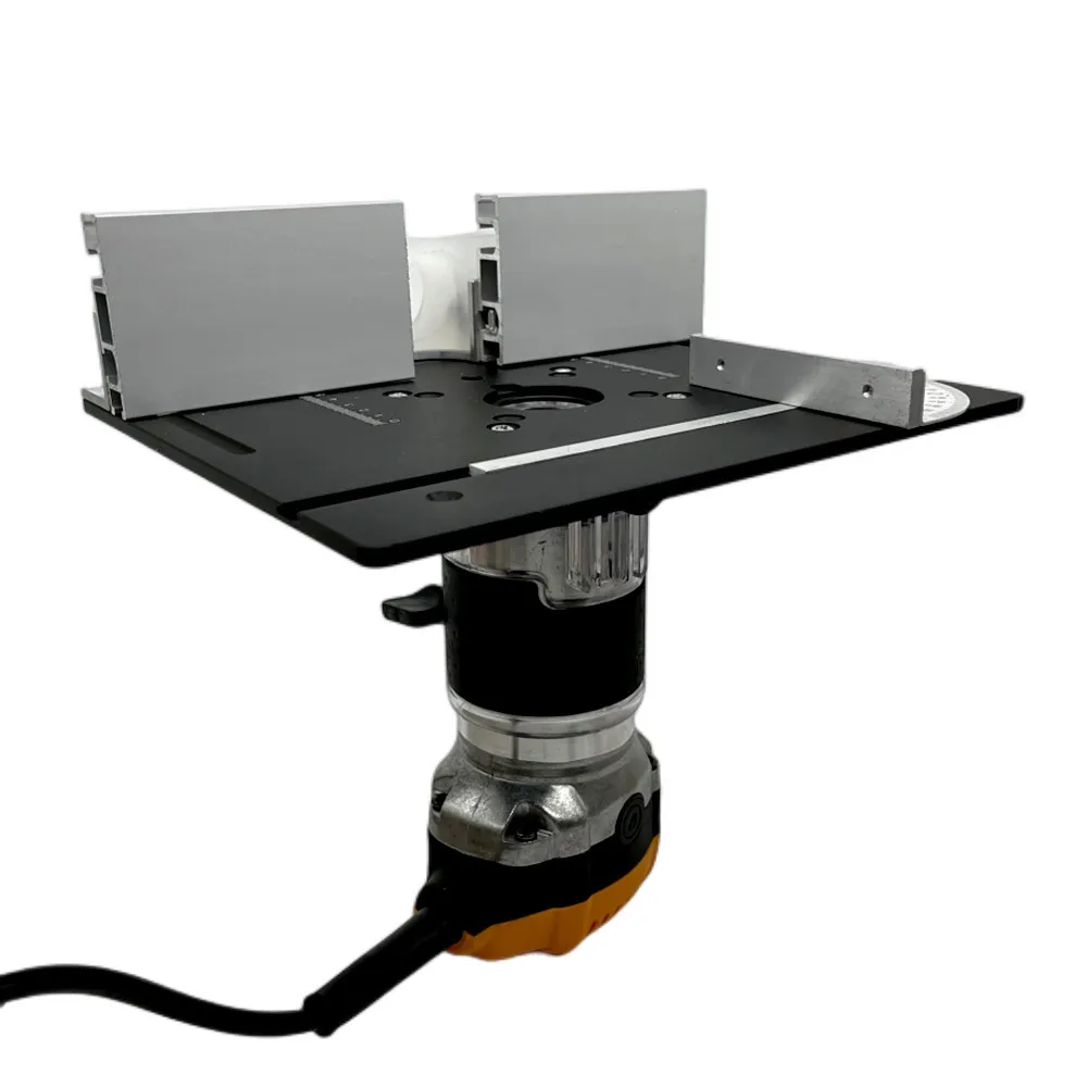 C8 Aluminium Ally Woodworking Router Table Insert Plate Miter Gauge WorkBenches Wood Router Trimmer Engraving Machine