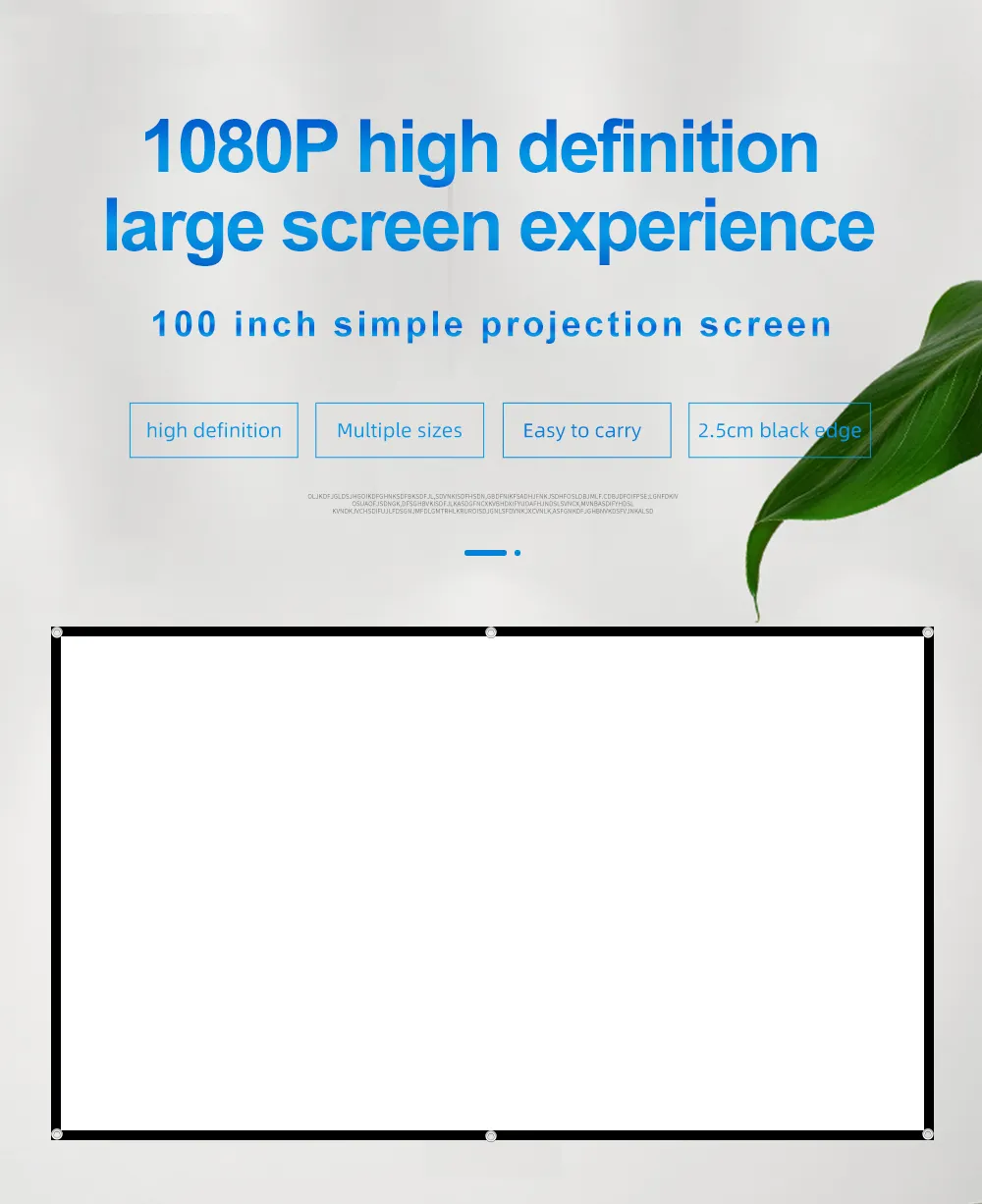MIXITO 16:9 Projector 120Inch Soft Screens Proyector 150 Inches Smart Home Outdoor Office Portable Simple Curtain Projection MIXITO 16:9 Projector 120Inch Soft Screens Proyector 150 Inches Smart Home Outdoor Office Portable Simple Curtain Projection