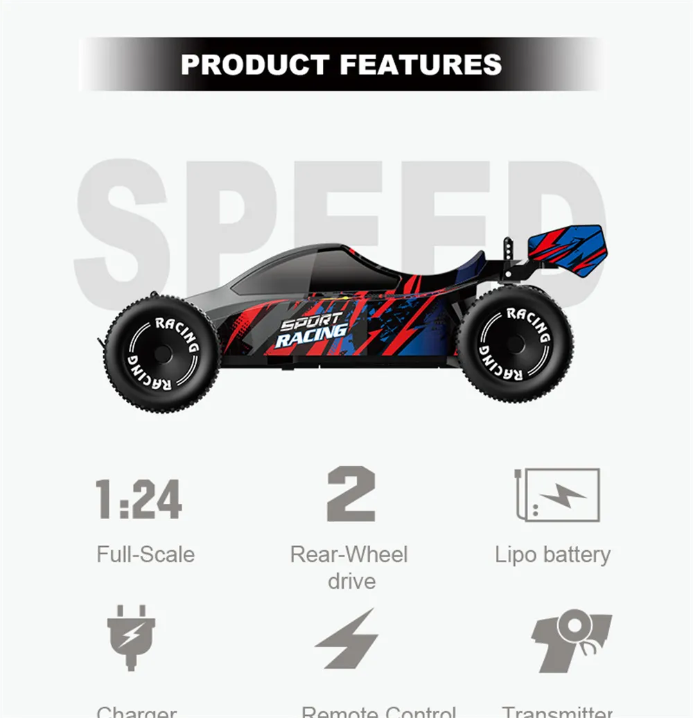 F3/F4 RTR 1/24 2.4G RWD RC Car Drift On-Road Full Proportional w/ ESP Gyro Vehicles Models Toys