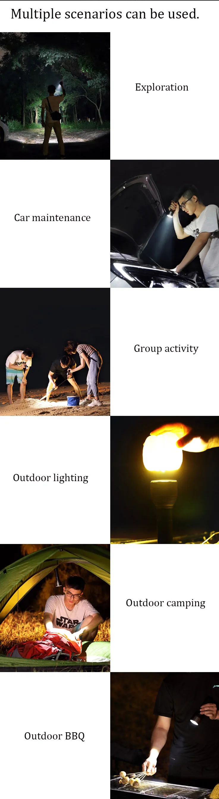 NexTool XPH50.2 2000lm 6500K 380m USB-C Rechargeable Flashlight Strong Floodlight without 26550 battery