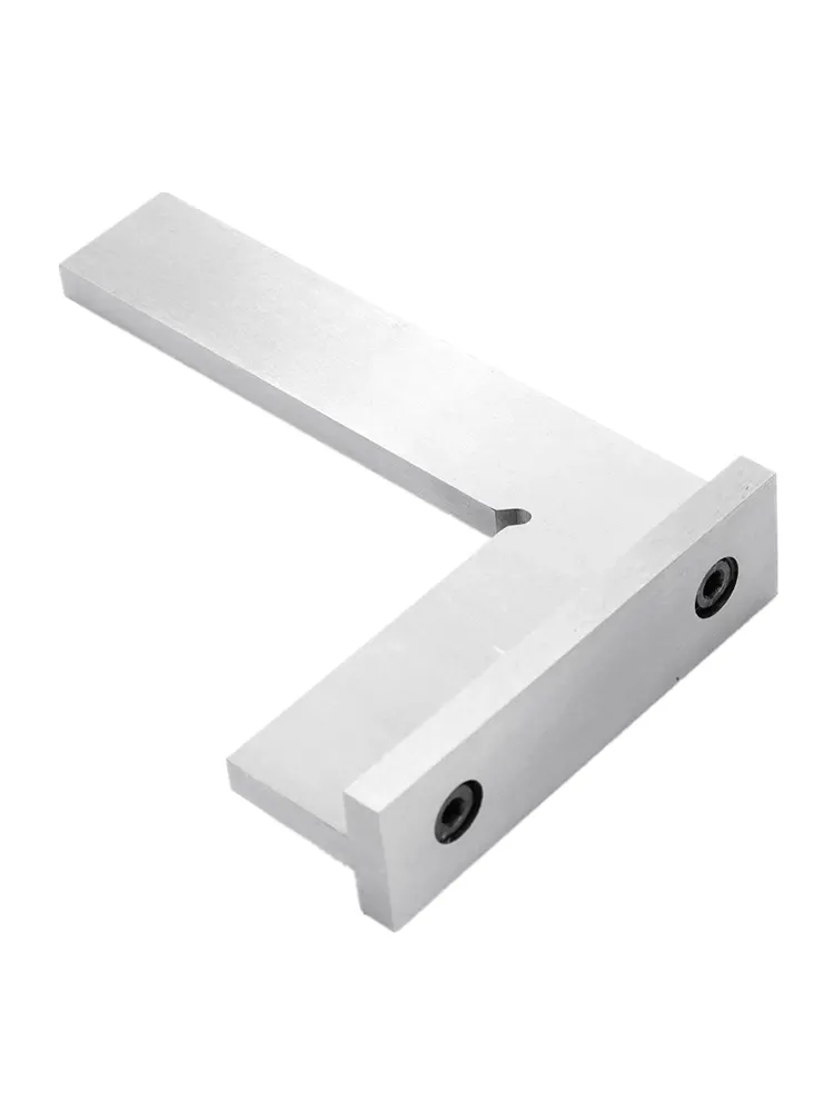 DIN875-2 100x70mm 90 Degree Angle Corner Square Ruler Wide Base Gauge Woodworking Tool