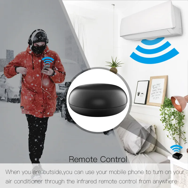 Tuya 433MHz RF Remote Control for Alexa Wifi IR RF Remote Controller Automation IR RF Lamp TV Air Conditioner Fan DVD