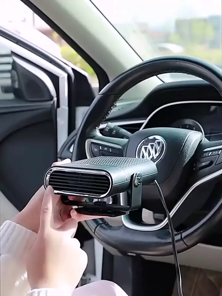 150W 12V Portable Car Heater 2 in 1 Heating Cooling Electric Fan 360° Adjustable Defrosting Demist