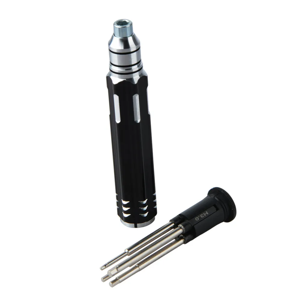 4 In 1 Screwdriver Hexagon Head H1.5 H2.0 H2.5 H3.0 Hex Screw Driver Tools Set Professional RC Tools Kits For FPV Helicopter Car