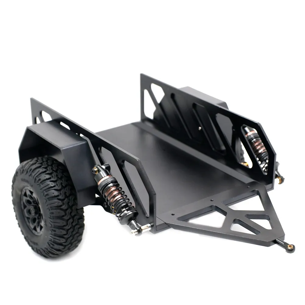 1/10 Metal CNC Simulate Trailer For D90 SCX10 TRX4 RC Car Parts Cralwer Models 1/10 Metal CNC Simulate Trailer For D90 SCX10 TRX4 RC Car Parts Cralwer Models