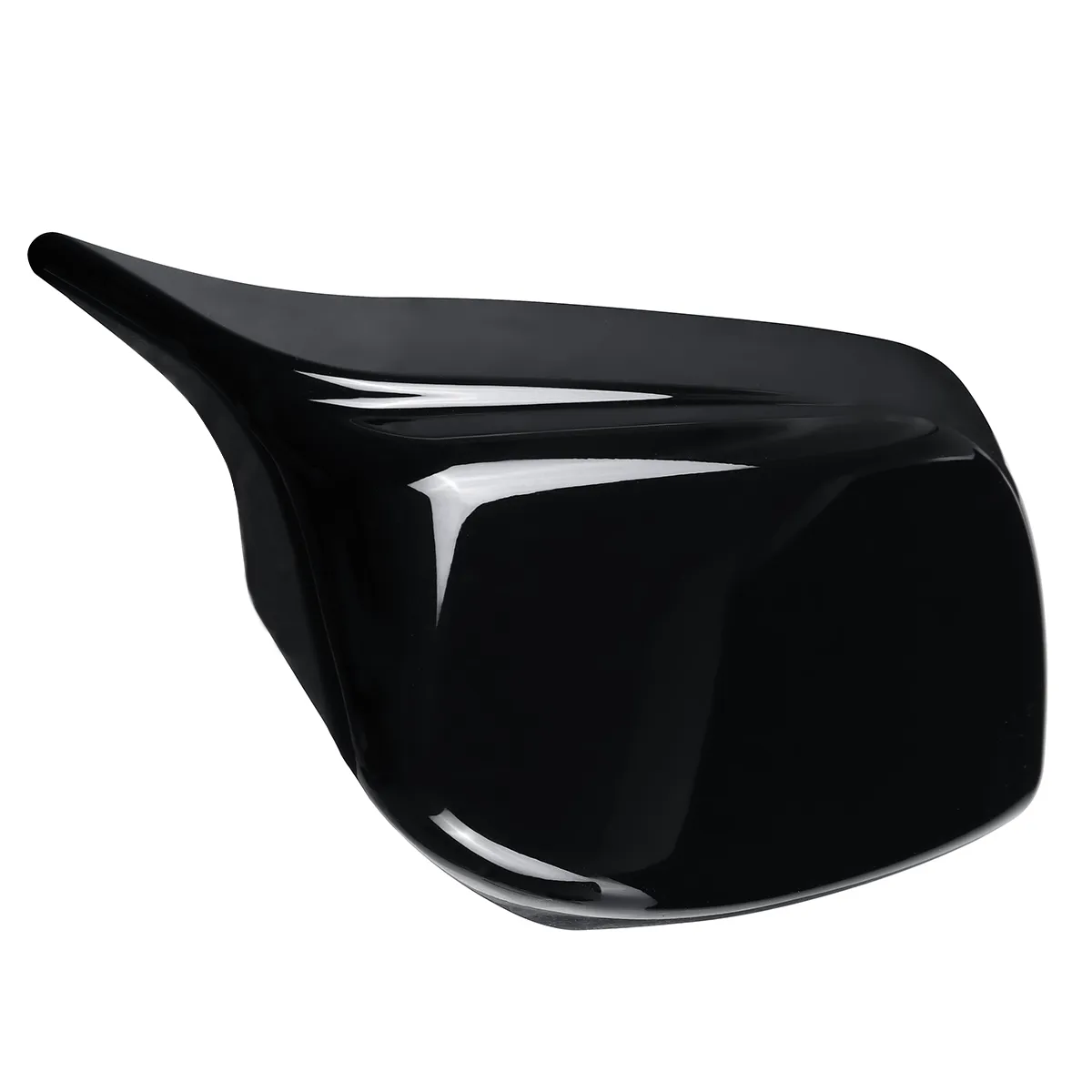 2X M Style Rear Wing Mirror Cover Cap Glossy Black For BMW E60 E61 2003-2008