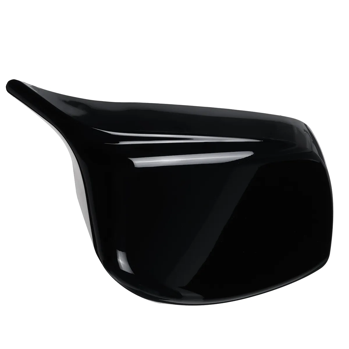 2X M Style Rear Wing Mirror Cover Cap Glossy Black For BMW E60 E61 2003-2008