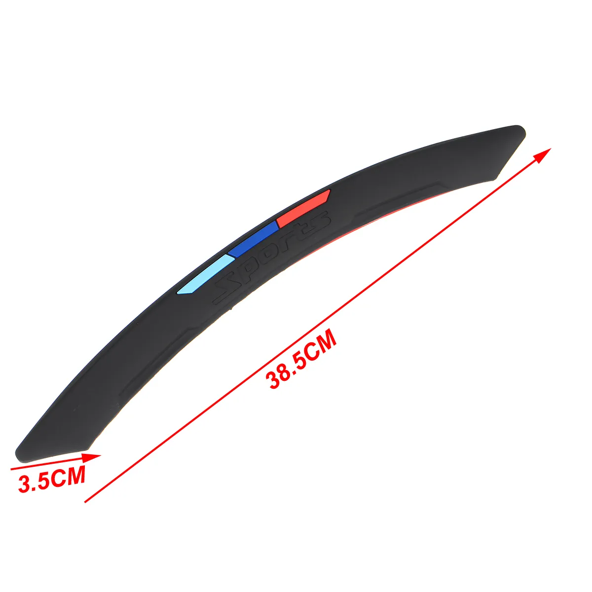 M-Color Sport Wheel Eyebrow Arch Lips Fender Guard Protector Strip Trim Universal