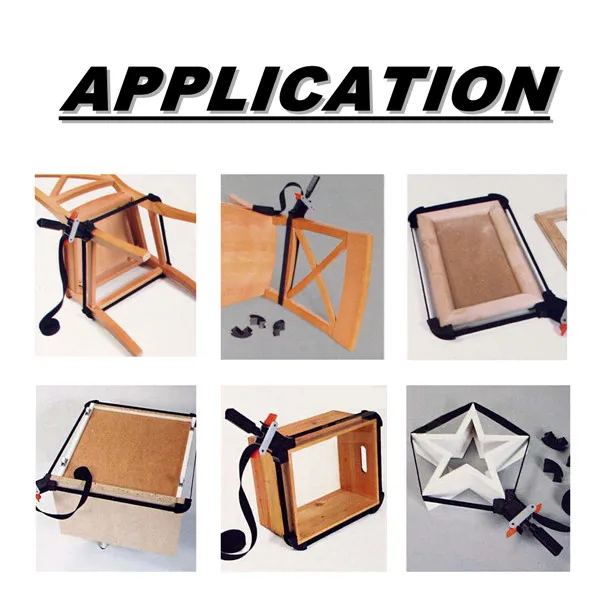 4 Jaws Rapid Corner Clamp Wood Working Band Strap Holder For Picture Frame Drawer
