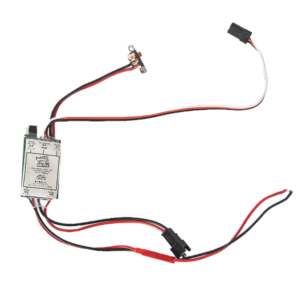 15A Brushed ESC Speed Controller for WPL C14 C24 B24 B36 1/16 RC Cars Vehicles Models Upgraded Spare Parts 15A Brushed ESC Speed Controller for WPL C14 C24 B24 B36 1/16 RC Cars Vehicles Models Upgraded Spare Parts