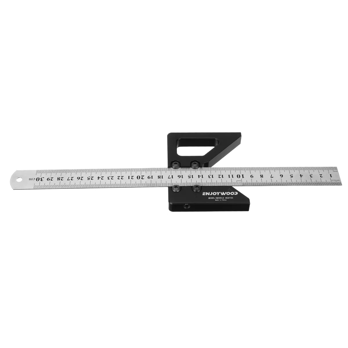 ENJOYWOOD Woodworking Center Scriber 45 Degrees Angle Line Caliber Ruler Wood Measuring Scribe Tool