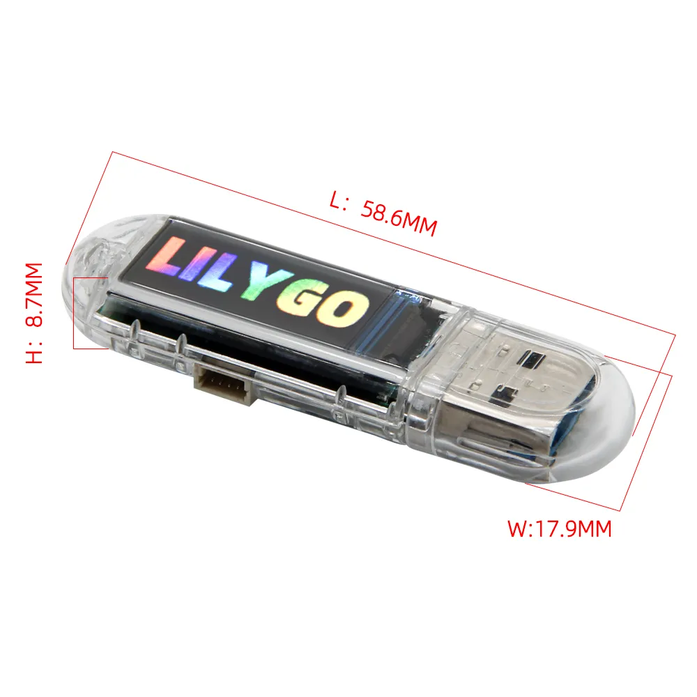 LILYGO® T-Dongle-S3 Development Board 0.96inch LCD Display Screen Support WiFi bluetooth TF Card
