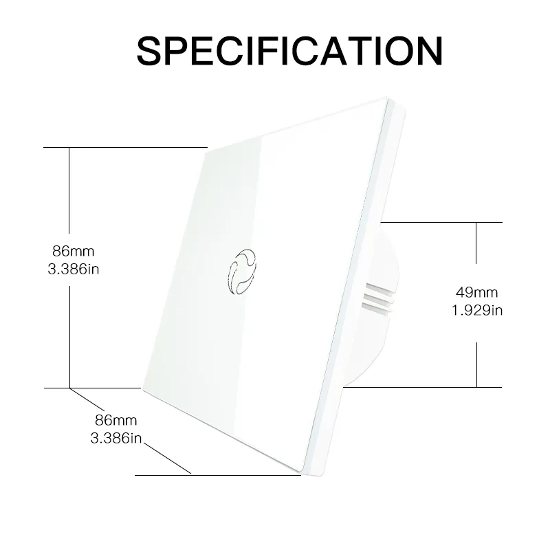 Moes WiFi Boiler Switch Water Heater wall controller Tuya Smart life APP Remote Control Alexa Google Home Voice Glass Panel