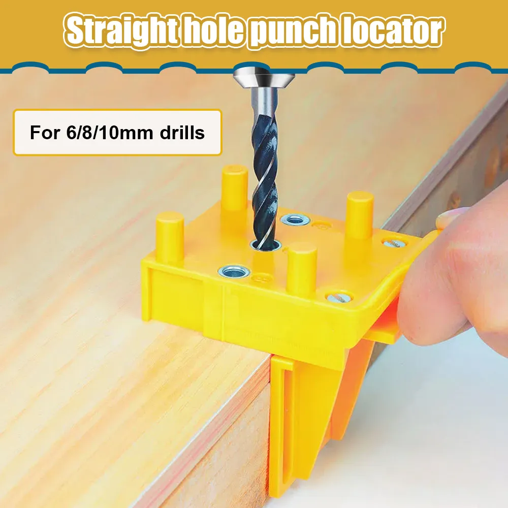 Quick Woodworking Doweling Jig ABS Handheld Pocket Hole Jig System Hole Puncher Drill Guide