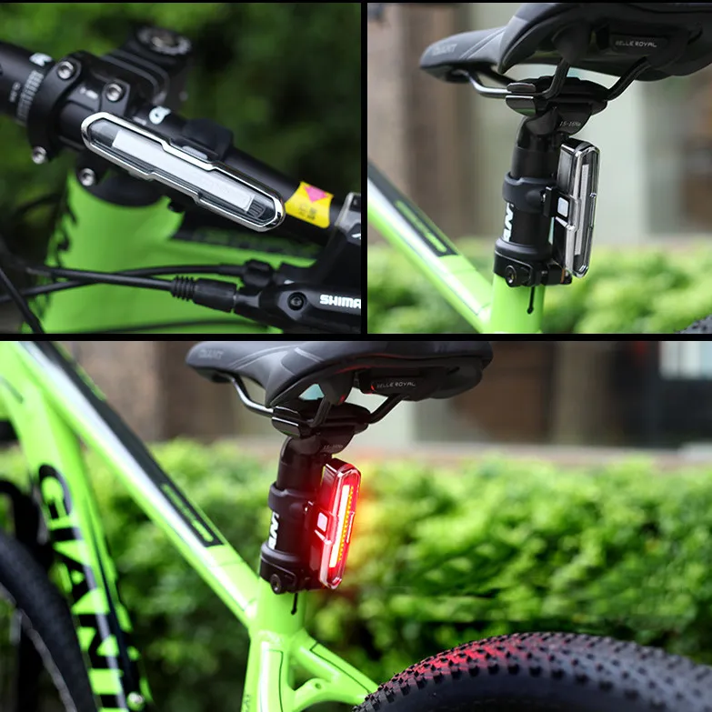 Bicycle Rear Light Ultra Bright USB Rechargeable High Intensity LED Tail Light Accessories for Cycling Mountain Bike