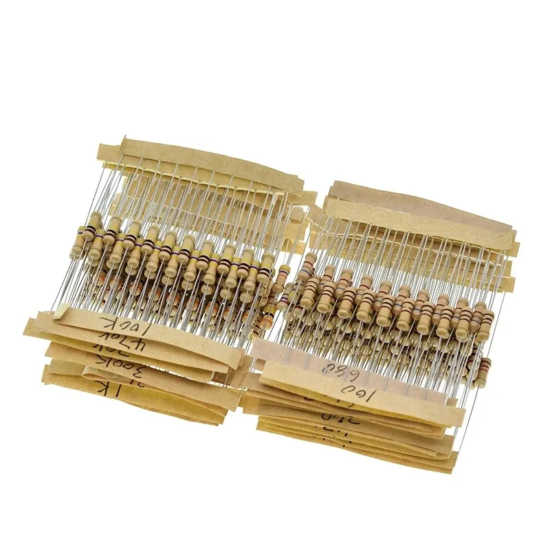 300PCS 30 Values Film Resistors Package 1/2W 5% 10R-1M Carbon Film Metal Resistors Assortment Kit Set 300PCS 30 Values Film Resistors Package 1/2W 5% 10R-1M Carbon Film Metal Resistors Assortment Kit Set