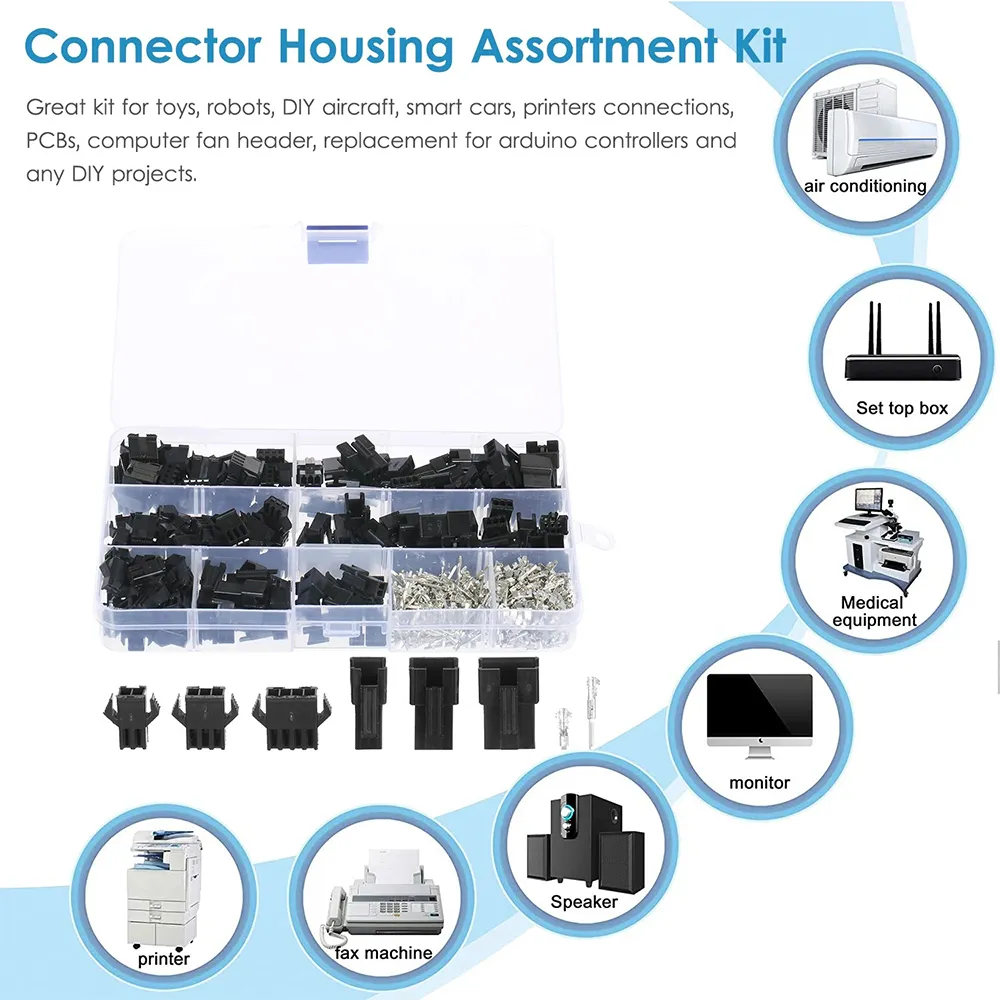 480PCS SM2.54mm Dupont Line Terminal Connector 2P 3P 4P Female and Male Header Connectors Kit 480PCS SM2.54mm Dupont Line Terminal Connector 2P 3P 4P Female and Male Header Connectors Kit