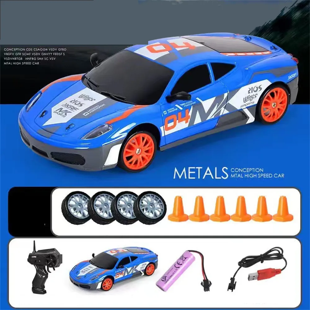 HB Toys SC24A RTR 1/24 2.4G 4WD Drift RC Car LED Light On-Road Vehicles RTR Models Kids Children Gift Toys