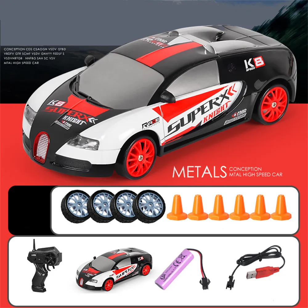 HB Toys SC24A RTR 1/24 2.4G 4WD Drift RC Car LED Light On-Road Vehicles RTR Models Kids Children Gift Toys