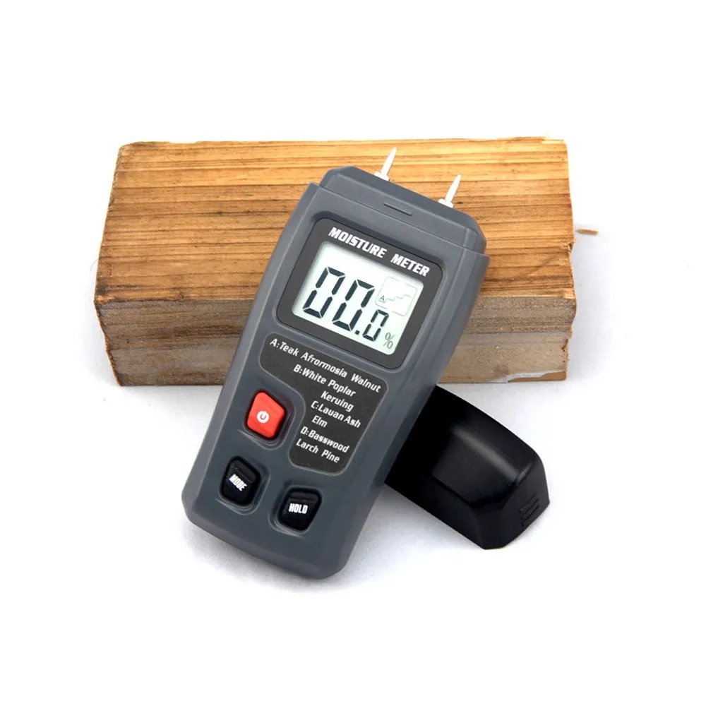 BSIDE EMT01 Digital LCD Portable 0~99.9% Wood Moisture Meter Integral Pins Auto Power Off BSIDE EMT01 Digital LCD Portable 0~99.9% Wood Moisture Meter Integral Pins Auto Power Off