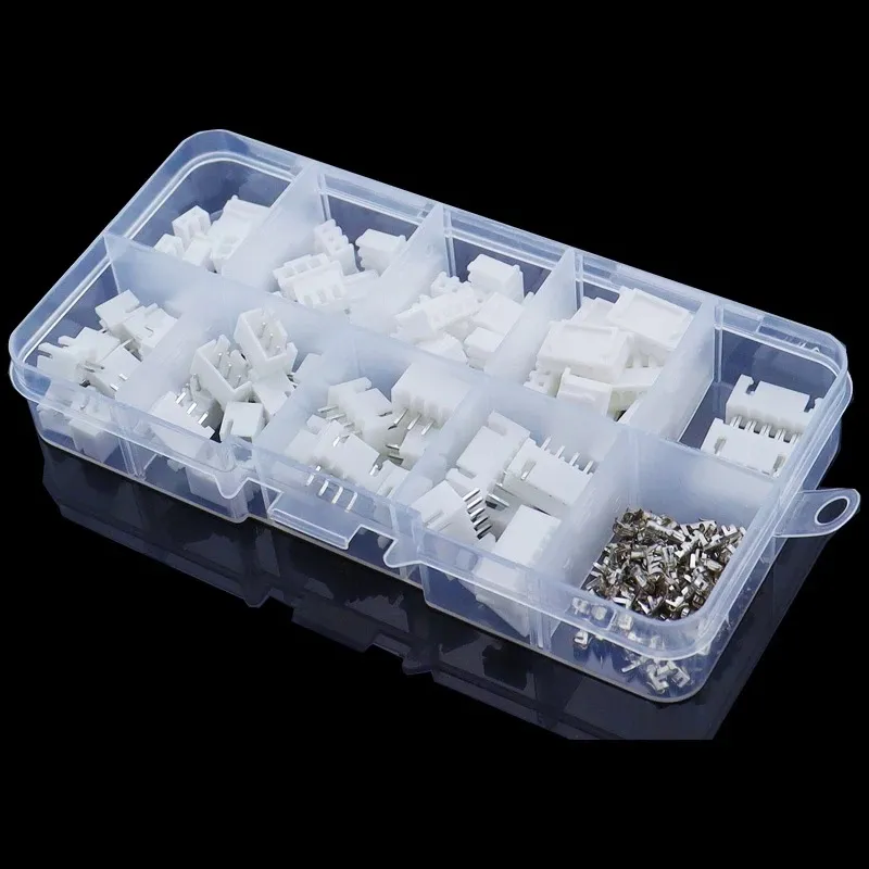 230PCS 2P 3P 4P 5P XH2.54mm Spacing Terminal JST Terminal Connector Kit 230PCS 2P 3P 4P 5P XH2.54mm Spacing Terminal JST Terminal Connector Kit