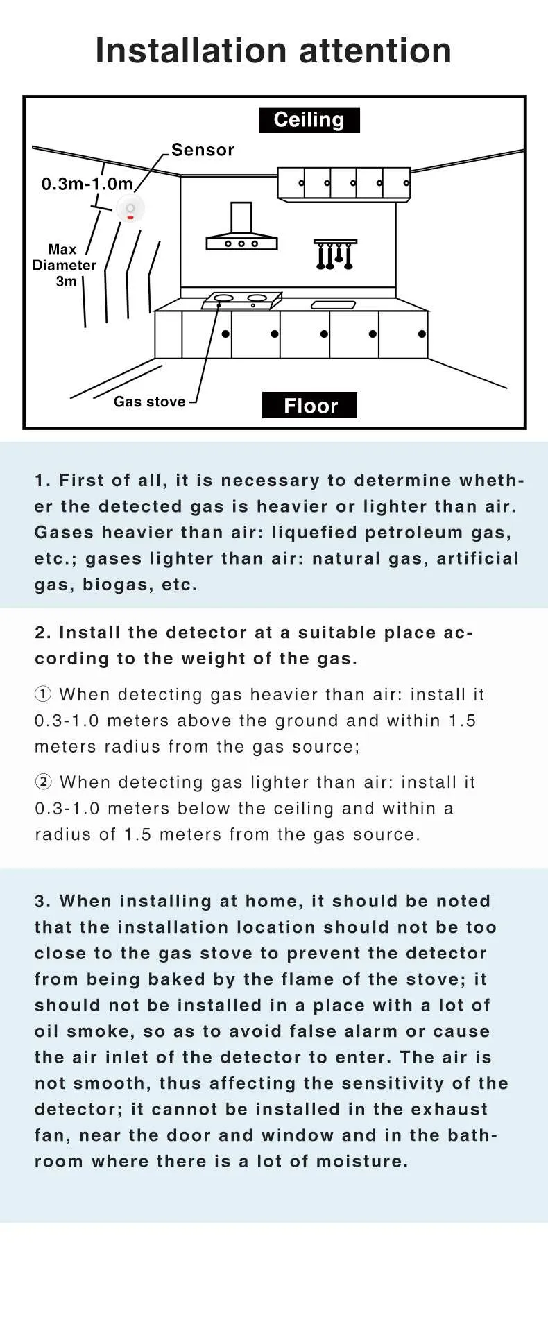 Tuya Zigbe Natural Gas Sensor EU Combustible Household Smart LPG Gas Alarm Detector Leakage Sensor fire Safety Smart Home
