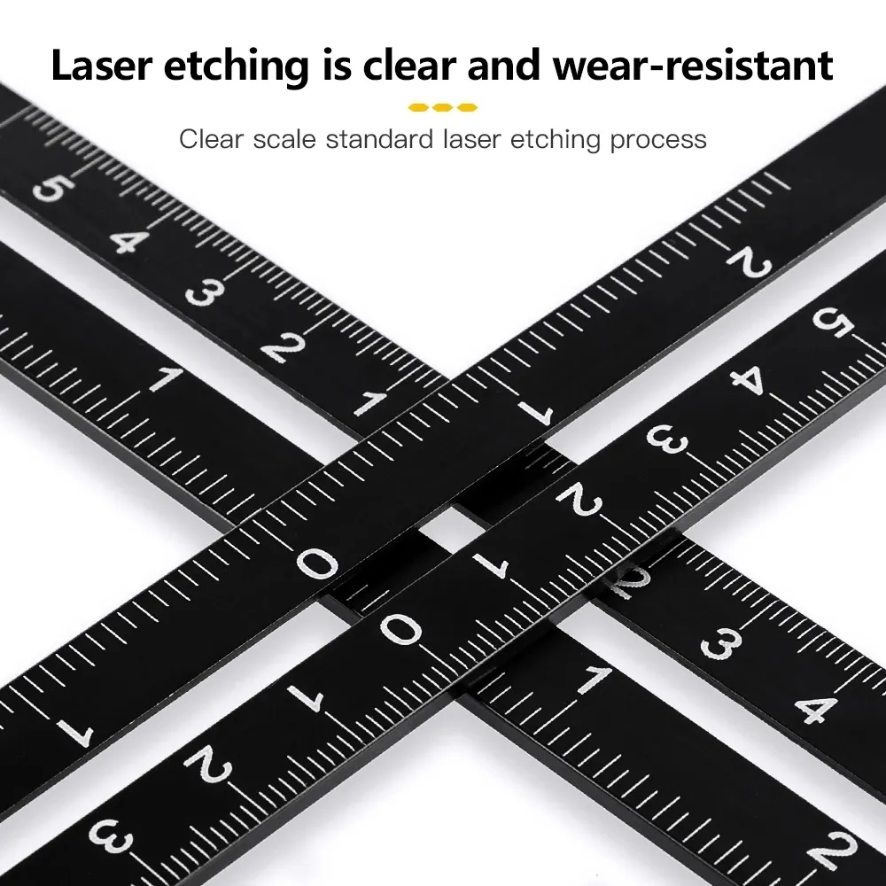 6/9/12 Fold Aluminium Alloy Angle Ruler Finder Measuring Ruler Perforated Mold Template Tool Locator Drill Guide Tile Hole