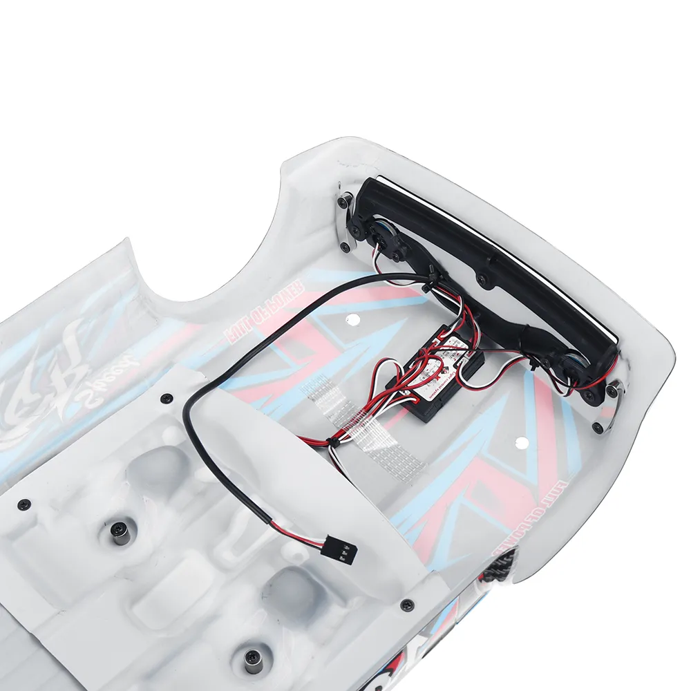 Wltoys 104072 1/10 RC Car Spare Body Shell Tail Butterfly with LED Light Painted 2103/2106 Vehicles Models Parts Accessories