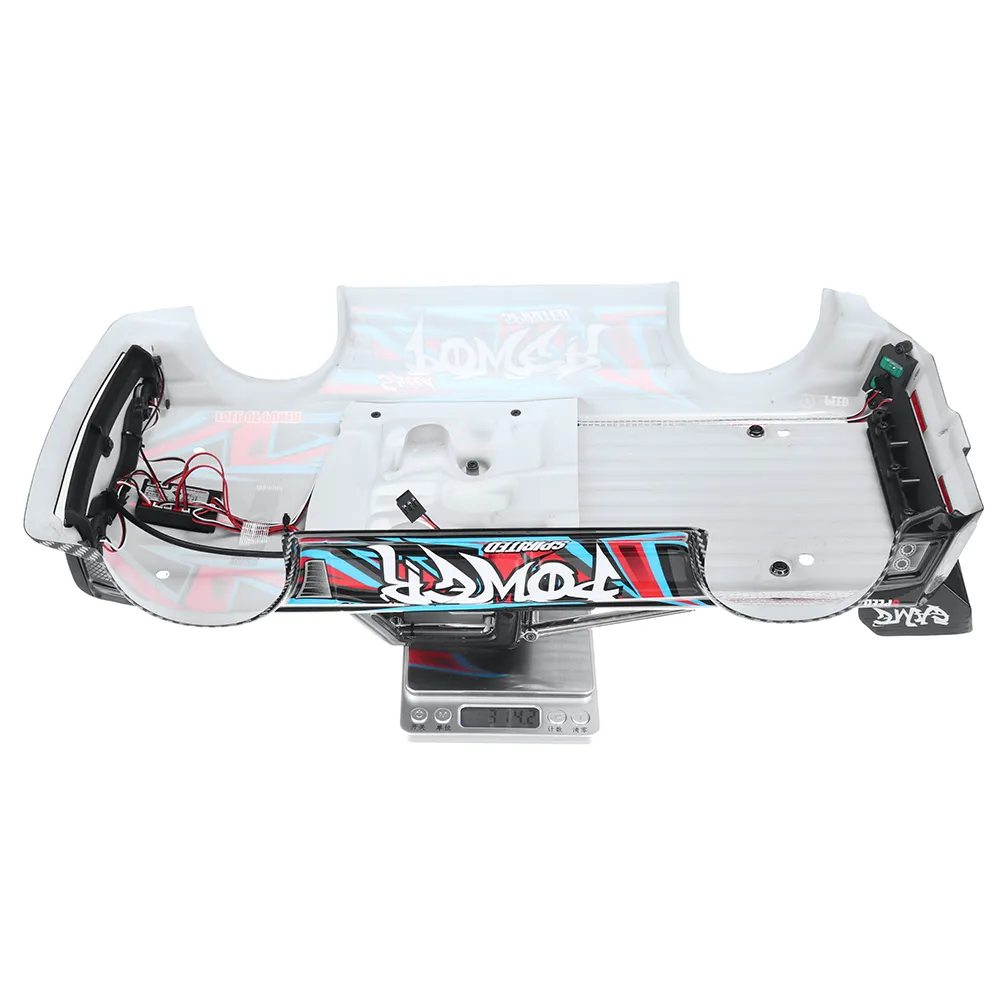 Wltoys 104072 1/10 RC Car Spare Body Shell Tail Butterfly with LED Light Painted 2103/2106 Vehicles Models Parts Accessories