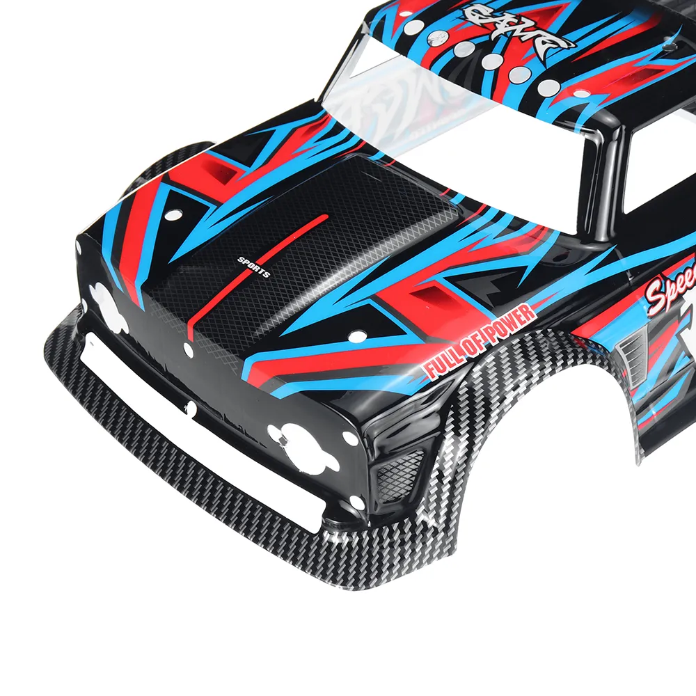 Wltoys 104072 1/10 RC Car Spare Body Shell Tail Butterfly with LED Light Painted 2103/2106 Vehicles Models Parts Accessories