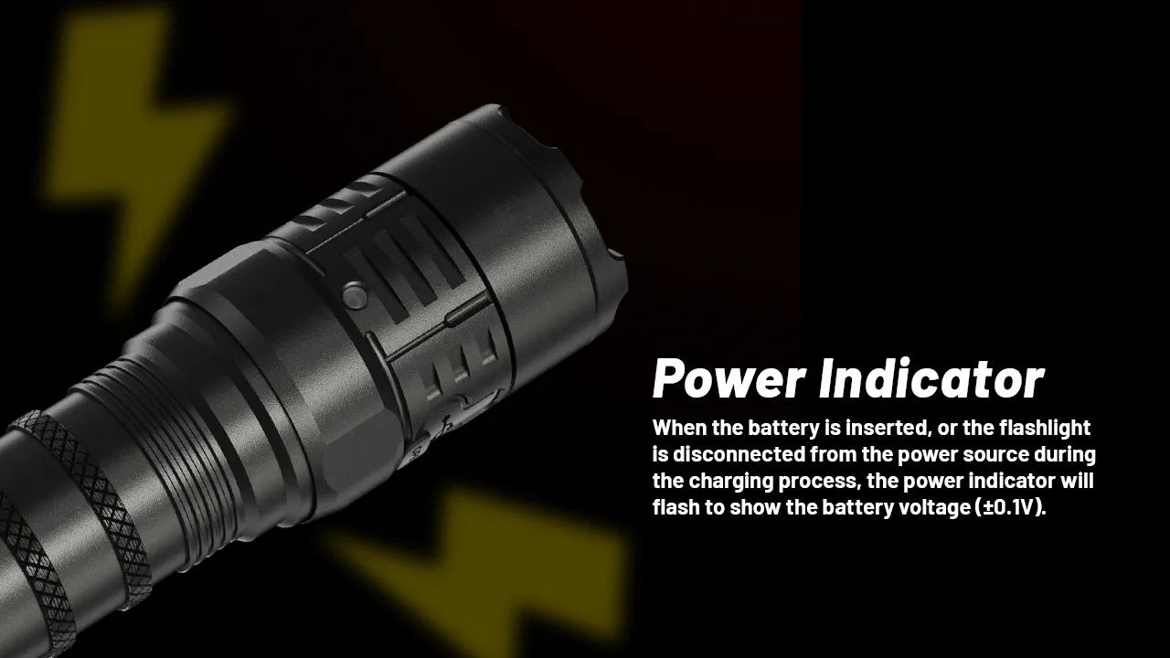 NITECORE P23i 3000LM High Lumen LED Tactical Flashlight USB Rechargeable LED Torch For Outdoor Hunting Fishing Camping