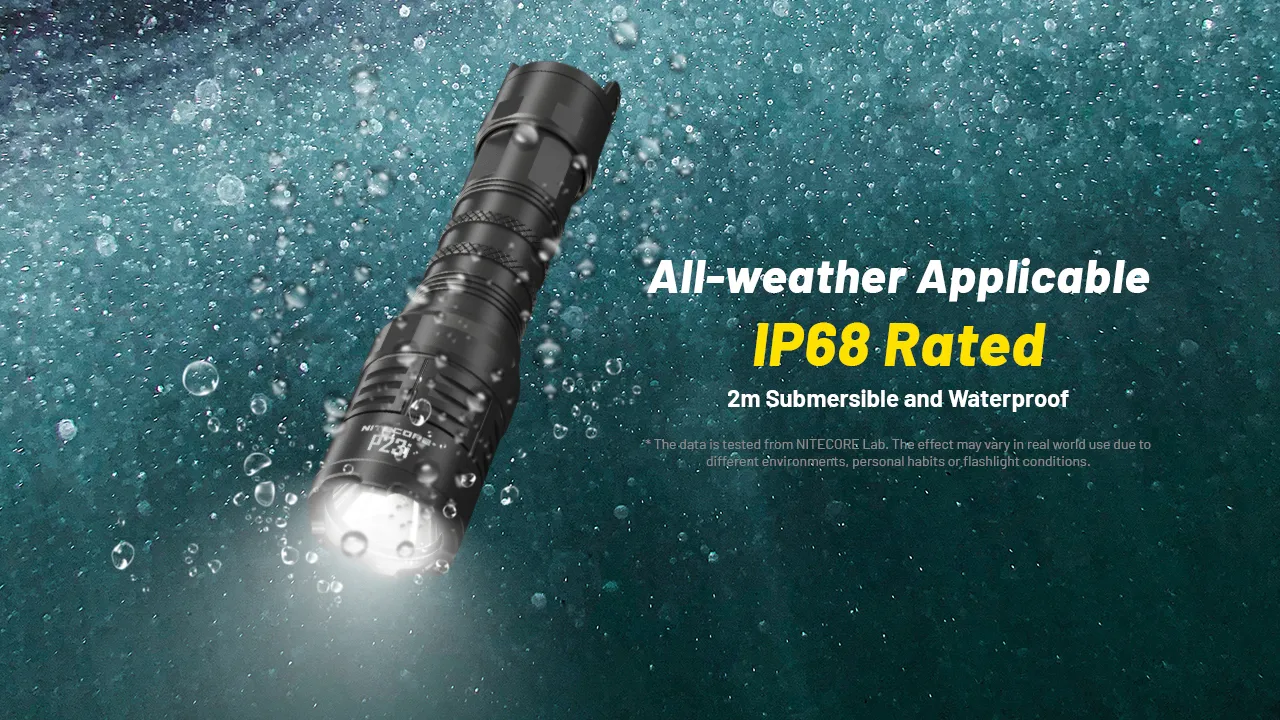 NITECORE P23i 3000LM High Lumen LED Tactical Flashlight USB Rechargeable LED Torch For Outdoor Hunting Fishing Camping