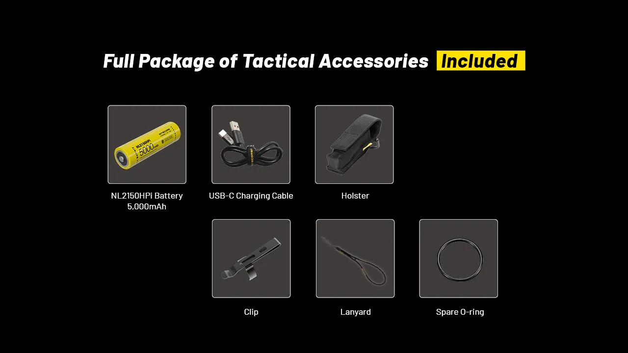NITECORE P23i 3000LM High Lumen LED Tactical Flashlight USB Rechargeable LED Torch For Outdoor Hunting Fishing Camping