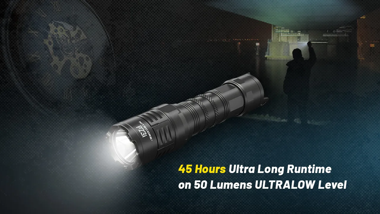 NITECORE P23i 3000LM High Lumen LED Tactical Flashlight USB Rechargeable LED Torch For Outdoor Hunting Fishing Camping