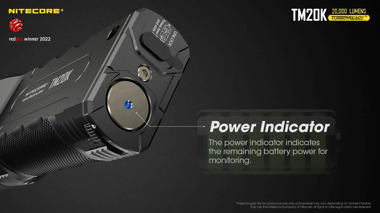 NITECORE TM20K 20,000 Lumen Strong USB Rechargeable Flashlight 19Pcs LED High Powerful LED Torch