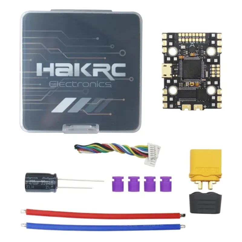 20*20mm HAKRC F7220 40A 2-6S Flight Controller AIO BL_32 w/ 5V/3A 10V 2.5A BEC for FPV Racing RC Drone 20*20mm HAKRC F7220 40A 2-6S Flight Controller AIO BL_32 w/ 5V/3A 10V 2.5A BEC for FPV Racing RC Drone