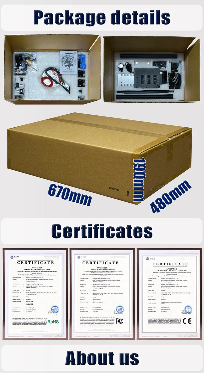 [EU/US Direct]TRONXY® X5SA DIY Aluminium 3D Printer 330*330*400mm Printing Size With Updated Touch Screen