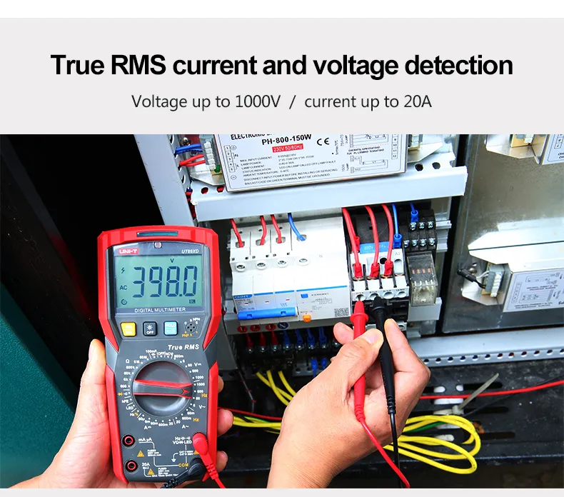 UNI-T UT89X UT89XD Professional Digital Multimeter True RMS NCV 20A Current AC DC Voltmeter Capacitance Resistance Tester