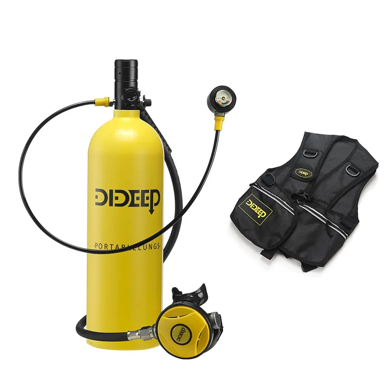 زجاجة أكسجين هوائية DIDEEP X5000Pro سعة 2 لتر، خفيفة الوزن وقابلة للحمل، جهاز إعادة التنفس تحت الماء زجاجة أكسجين هوائية DIDEEP X5000Pro سعة 2 لتر، خفيفة الوزن وقابلة للحمل، جهاز إعادة التنفس تحت الماء