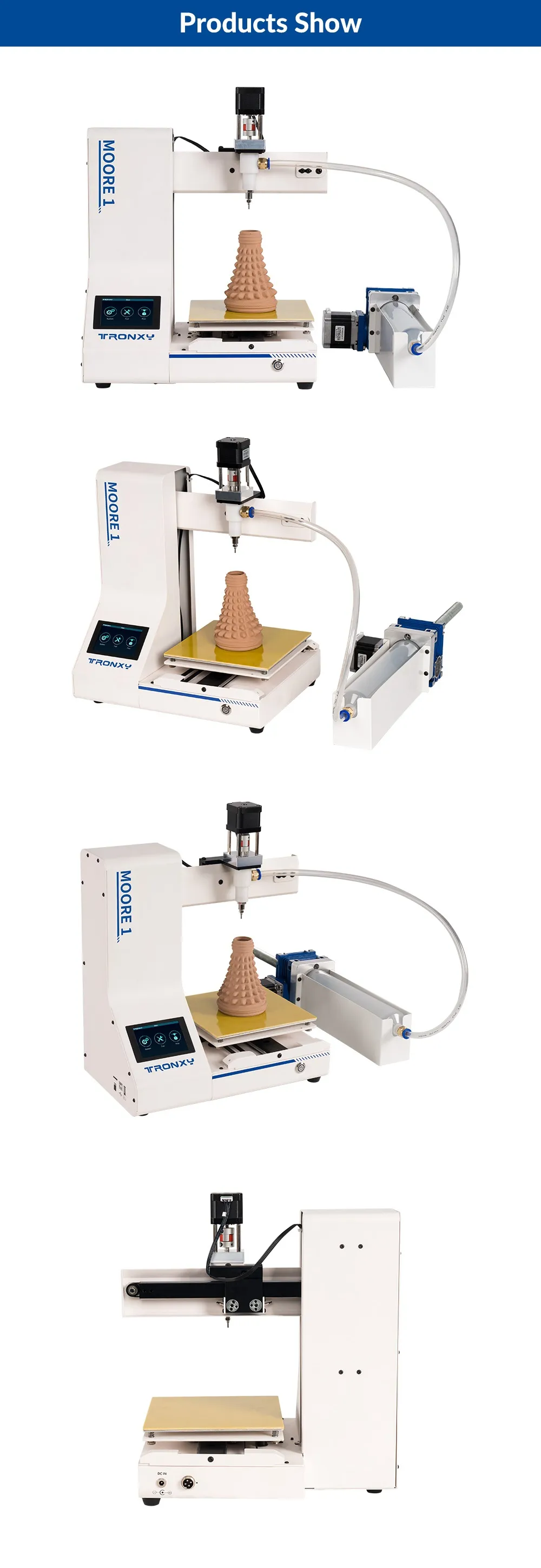 [EU/US Direct]TRONXY® Moore 1 3D Printer 180x180x180mm pottery clay 3d printer Liquid deposition modeling antique ceramics ceramic 3d printer