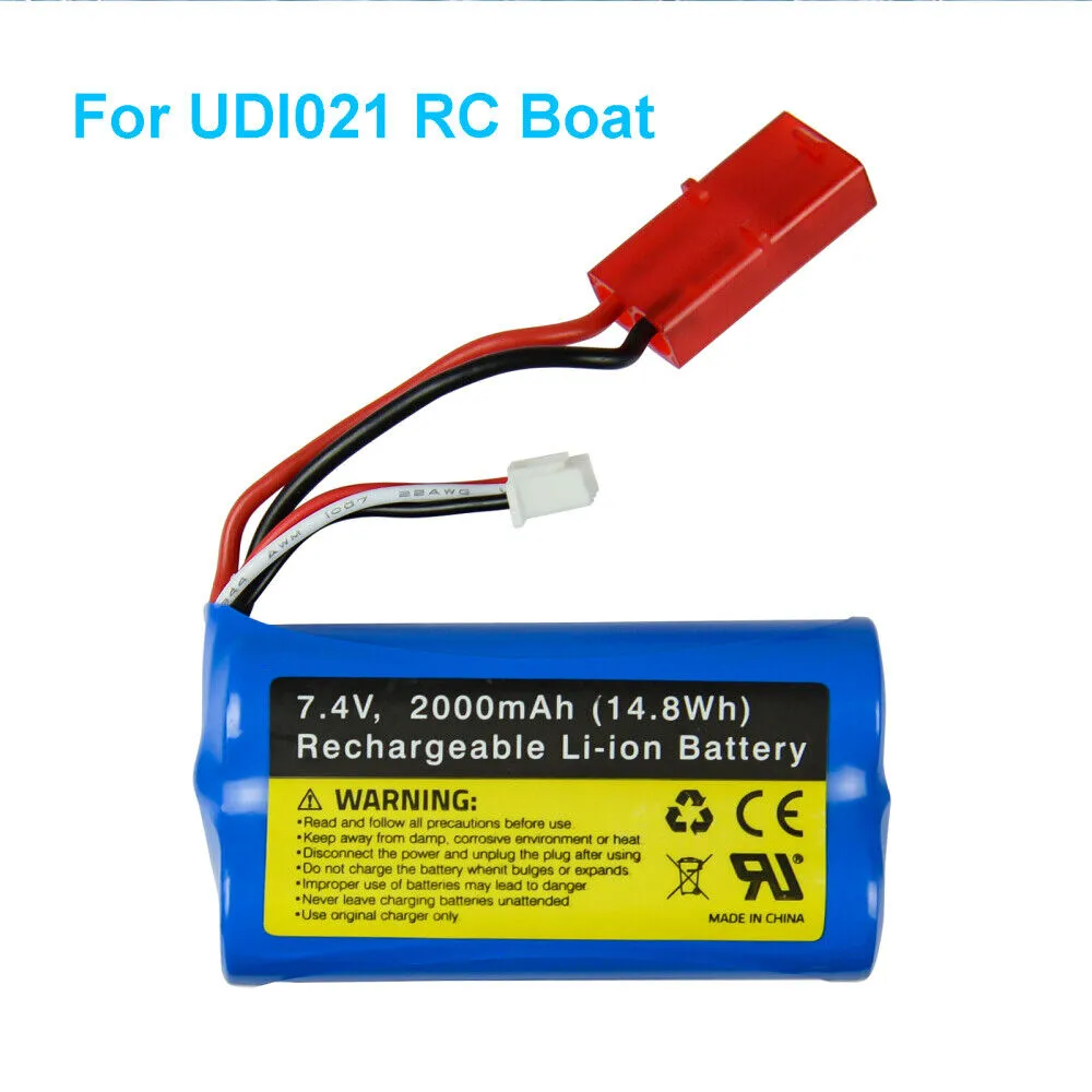 UDIRC UDI021 Eachine EBT04 RC Boat Spare 7.4V 2000mAh 14.8Wh Li-ion Battery UDI021-28 Vehicles Models Parts Accessories UDIRC UDI021 Eachine EBT04 RC Boat Spare 7.4V 2000mAh 14.8Wh Li-ion Battery UDI021-28 Vehicles Models Parts Accessories