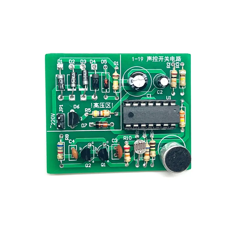 Kit électronique de circuit de commutation à commande vocale DIY pour carte mère Kit électronique de circuit de commutation à commande vocale DIY pour carte mère