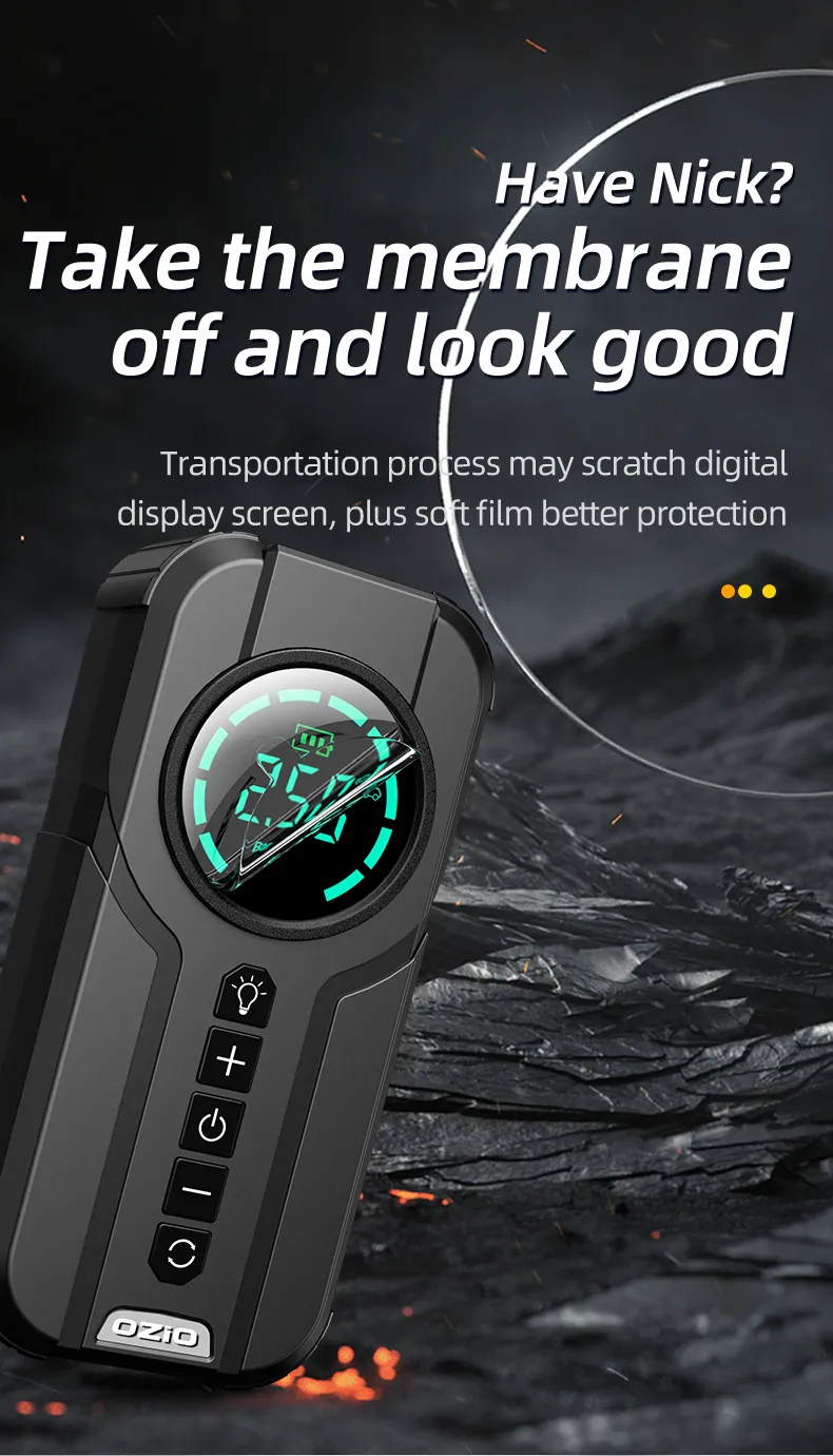 Wireless & Wired Dual-use Air Pump 18000mAh 150PSI Fast Inflation Charging LED Lighting HD Display for Car SUVs Motocycle Bike Ball